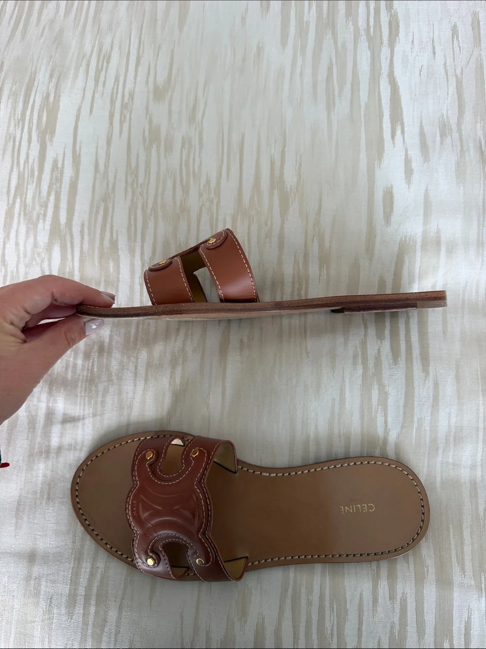 Celine leather slide